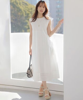 組曲 【先行予約】エンブロイダリーレース ワンピース ホワイト系