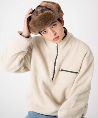 WEGO 【ユニセックス着用ITEM】フライトキャップ ブラウンチェック1