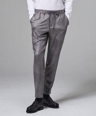 JOSEPH HOMME 【ストレッチ】レザーライクジャージー　ドロスト付きテーパードパンツ / PEGG CONVERTIBLE ライトグレー系