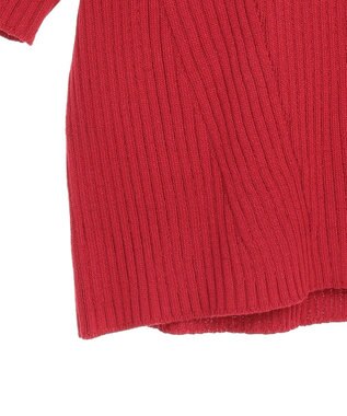 earth music&ecology 半袖ポロニットプルオーバー Red