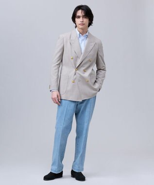 J.PRESS MEN 【J.PRESS ORIGINALS】【UNISEX】Cotton Broad Cloth Shirt / B.D. / Baggy-Fit スカイブルー系