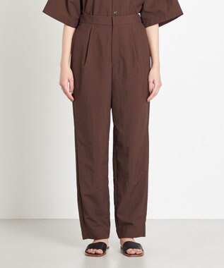 NAVE 【ReNAVE　撥水機能・UVカット・透湿・接触冷感・洗える】ナイロンタスランパンツ ダークブラウン系