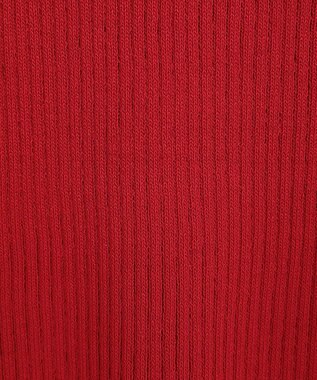 earth music&ecology 半袖ポロニットプルオーバー Red