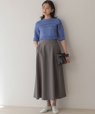 組曲 シュットクロスフレア スカート グレー系