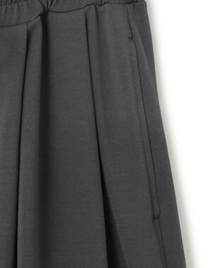 23区 【接触冷感/洗える】ツイストコットンプレーティング ワイド パンツ グレー系
