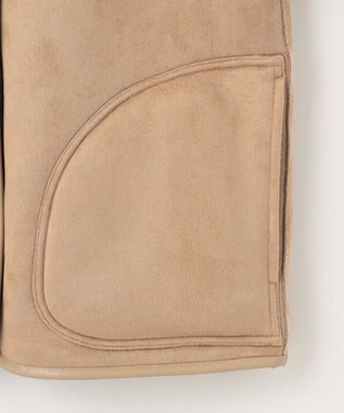 ANY SIS 【2WAY】リバーシブルショートボア アウター ベージュ