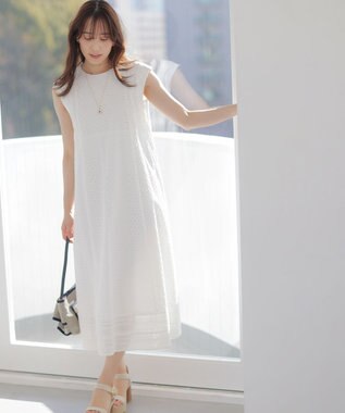 組曲 【先行予約】エンブロイダリーレース ワンピース ホワイト系