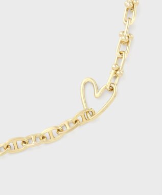 Paul Smith ハートミックスチェーン ネックレス ゴールド