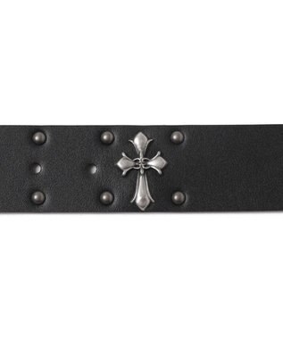 WEGO Mクロスモチーフスタッズベルト ブラック