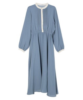 Green Parks ・ＥＬＥＮＣＡＲＥ　ＤＵＥ　バイカラーピンタックワンピ Blue