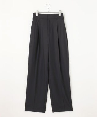 #Newans 【ANSWER for ファッショニスタ 】ウエスト調整可ワイドパンツ ネイビー系