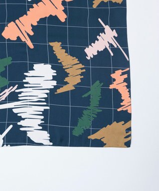 TRICOTE SILK SCARF/シルクスカーフ 39NAVY