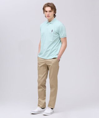 J.PRESS MEN 新デザイン【BULLDOG BOY / 8色展開】カノコレジメン ポロシャツ ライトグリーン系