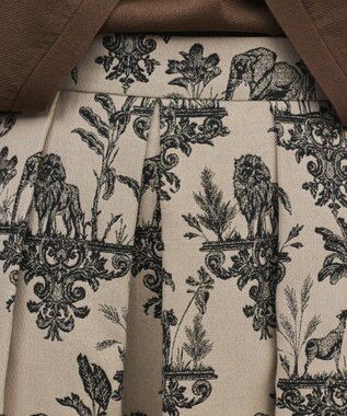 GRACE CONTINENTAL アニマルジャガードスカート ベージュ