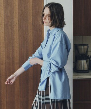 YECCA VECCA ロングシャツ Blue