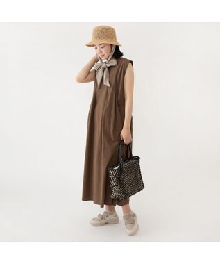 林八百吉商店 un chapeau  ラフィアキャペリン ブラウン