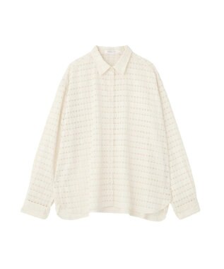 AMERICAN HOLIC シアーチェックシャツ Ivory