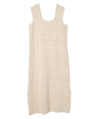 Green Parks ■ＥＳＣＡＲ　クロシェレースワンピース Ivory
