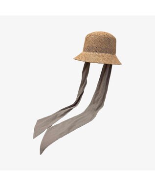 林八百吉商店 un chapeau  ラフィアキャペリン ブラウン