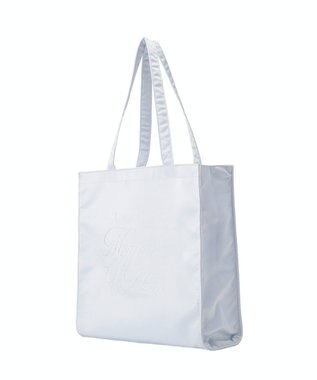 Maison de FLEUR サテンラインストーントートバッグ Light Blue