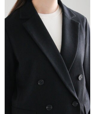 Te chichi ウール混ジャージーテーラードジャケット ブラック