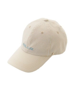 MOONBAT PAUL&JOE ACCESSOIRES(ポール&ジョー）ロゴ入り 深キャップ 帽子 ネコチャーム付 UVカット ライトイエロー