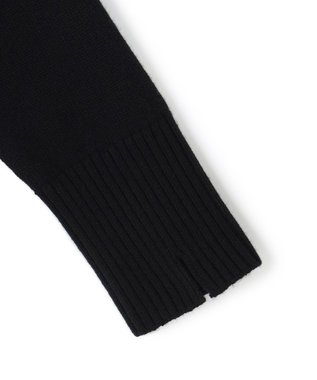 ICB L ソフトカシミヤミックス インターシャ ハイネックニット ロイヤルブルー系