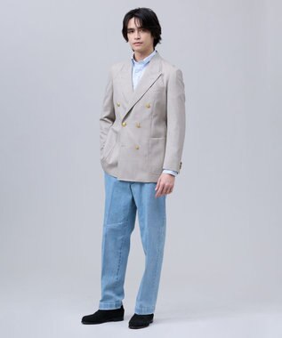 J.PRESS MEN 【J.PRESS ORIGINALS】【UNISEX】Cotton Broad Cloth Shirt / B.D. / Baggy-Fit スカイブルー系