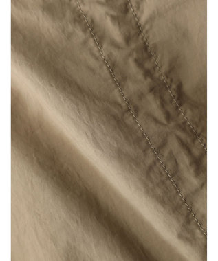 Green Parks ノーカラーミリタリーベスト Beige