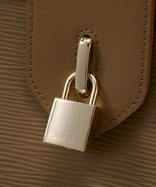 TOPKAPI 【Breath TOPKAPI】RIPPLE LOCK  リプルロック レザーコンビ トート バッグ カーキブラウン