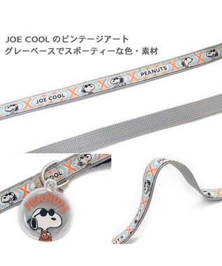 PET PARADISE 犬 スヌーピージョークール 反射 お揃いリード  【ＳＳ~Ｓ】 青