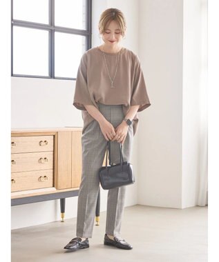 AMERICAN HOLIC 接触冷感　衿リブブラウソー Mocha