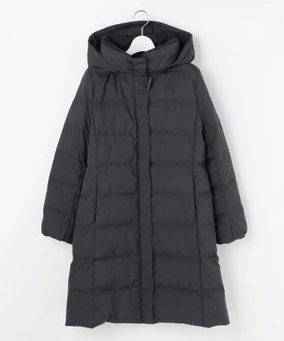 J.PRESS LADIES 【洗える・2way】タフタダウン ロング丈 コート ネイビー系