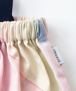 TRICOTE オーロラ柄サスペンダー付カボチャパンツ 32BLUE