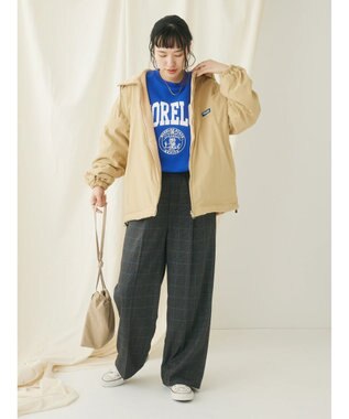 CRAFT STANDARD BOUTIQUE ナイロン×裏フリースリバーシブルブルゾンＬ／Ｓ Beige