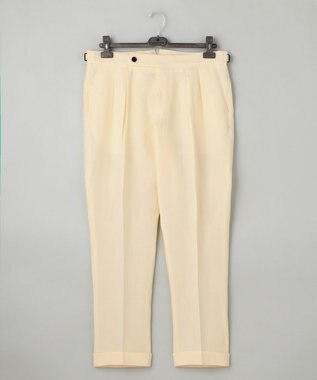 麻素材【MADE IN ITALY】BERWICH スラックス(SCOTCH)