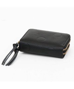 UNBILLION ペルケ perche / ドット型押し・ジャバラカードキーケース ブラック