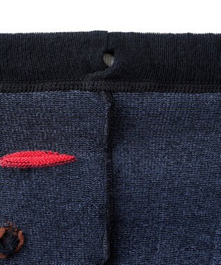 MIKI HOUSE HOT BISCUITS 【70-100cm】 顔ドン のびのび ベビースパッツ 黒