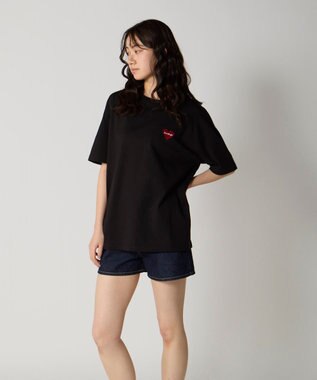 OP／FILA 【Ocean Pacific】ワンポイントベーシックTシャツ ブラック