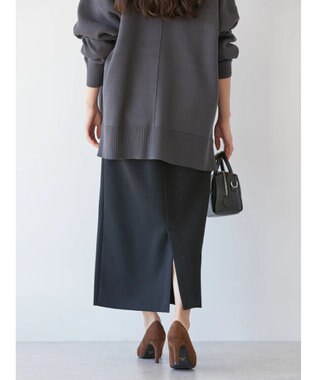 AMERICAN HOLIC 針抜きリブタイトスカート Black