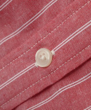 Green Parks 綿麻混シャツ Red