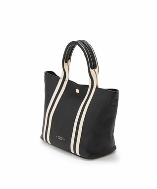 TOPKAPI 【TREASURE TOPKAPI】ソフトシュリンク テープコンビ ミニ トート バッグ ショルダーベルト付 ブラック