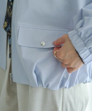 YECCA VECCA [撥水]バルーンブルゾン Sax