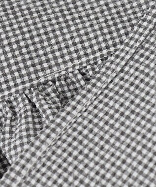 ANY 【WEB限定/洗濯機可】サッカーギャザーペプラムブラウス ギンガム