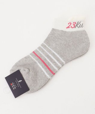 23区GOLF 【WOMEN】アンクルソックス ライトグレー系