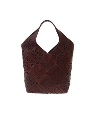 genten サステナブルカットワーク トートバッグ（大） ノウチャ