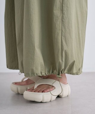 Green Parks 撥水加工キャミワンピース Khaki