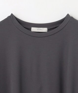ANY ストレッチピケフリルTシャツ チャコール