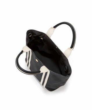 TOPKAPI 【TREASURE TOPKAPI】ソフトシュリンク テープコンビ ミニ トート バッグ ショルダーベルト付 ブラック