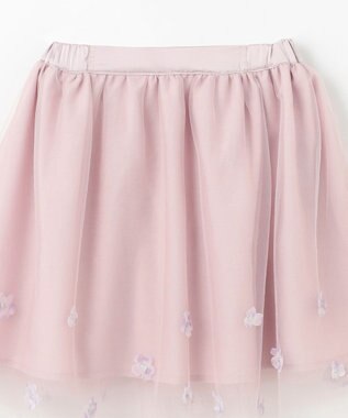 組曲 KIDS 【S-Lサイズ】ミスティフラワー スカート ピンク